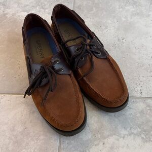 Sperry Top-Sider Leeward 2 Eye Boat Shoe Brown Buck 0777896 US Men's 10